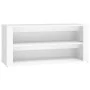 Mueble zapatero de madera contrachapada blanco 100x35x45 cm de vidaXL, Zapateros y organizadores de calzado - Ref: Foro24-816...