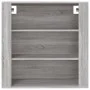 Armario de pared madera contrachapada gris Sonoma 80x33x80 cm de vidaXL, Aparadores - Ref: Foro24-816598, Precio: 68,23 €, De...