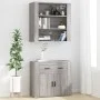 Armario de pared madera contrachapada gris Sonoma 80x33x80 cm de vidaXL, Aparadores - Ref: Foro24-816598, Precio: 68,23 €, De...