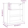 Armario de pared madera contrachapada gris Sonoma 80x33x80 cm de vidaXL, Aparadores - Ref: Foro24-816598, Precio: 71,73 €, De...