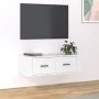 Weißer TV-Hängeschrank aus Sperrholz, 80 x 36 x 25 cm von vidaXL, TV-Möbel - Ref: Foro24-816832, Preis: 39,83 €, Rabatt: %