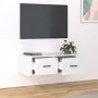 Weißer TV-Hängeschrank aus Sperrholz, 80 x 36 x 25 cm von vidaXL, TV-Möbel - Ref: Foro24-816832, Preis: 39,83 €, Rabatt: %