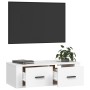 Weißer TV-Hängeschrank aus Sperrholz, 80 x 36 x 25 cm von vidaXL, TV-Möbel - Ref: Foro24-816832, Preis: 40,18 €, Rabatt: %