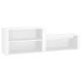 Mueble zapatero madera contrachapada blanco brillo 150x35x45 cm de vidaXL, Zapateros y organizadores de calzado - Ref: Foro24...