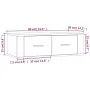 Weißer TV-Hängeschrank aus Sperrholz, 80 x 36 x 25 cm von vidaXL, TV-Möbel - Ref: Foro24-816832, Preis: 39,83 €, Rabatt: %