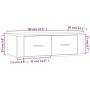 Weißer TV-Hängeschrank aus Sperrholz, 80 x 36 x 25 cm von vidaXL, TV-Möbel - Ref: Foro24-816832, Preis: 40,18 €, Rabatt: %
