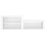 Mueble zapatero madera contrachapada blanco brillo 150x35x45 cm de vidaXL, Zapateros y organizadores de calzado - Ref: Foro24...