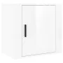 Glossy white wall bedside table 50x30x47 cm by vidaXL, Nightstands - Ref: Foro24-816868, Price: 27,90 €, Discount: %