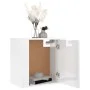 Glossy white wall bedside table 50x30x47 cm by vidaXL, Nightstands - Ref: Foro24-816868, Price: 27,90 €, Discount: %