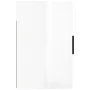 Glossy white wall bedside table 50x30x47 cm by vidaXL, Nightstands - Ref: Foro24-816868, Price: 27,90 €, Discount: %