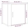 Glossy white wall bedside table 50x30x47 cm by vidaXL, Nightstands - Ref: Foro24-816868, Price: 27,90 €, Discount: %