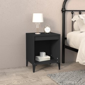 Black nightstand 40x35x50 cm by vidaXL, Nightstands - Ref: Foro24-821876, Price: 33,80 €, Discount: %