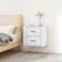 Glänzend weißer Wand-Nachttisch 50x36x47 cm von vidaXL, Schließfächer und Lagerschränke - Ref: Foro24-816858, Preis: 50,69 €,...