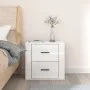 Glänzend weißer Wand-Nachttisch 50x36x47 cm von vidaXL, Schließfächer und Lagerschränke - Ref: Foro24-816858, Preis: 50,17 €,...