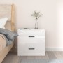 Glänzend weißer Wand-Nachttisch 50x36x47 cm von vidaXL, Schließfächer und Lagerschränke - Ref: Foro24-816858, Preis: 50,69 €,...