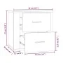 Glänzend weißer Wand-Nachttisch 50x36x47 cm von vidaXL, Schließfächer und Lagerschränke - Ref: Foro24-816858, Preis: 50,17 €,...