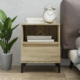 Mesita de noche roble Sonoma 40x35x50 cm de vidaXL, Armarios y almacenamiento - Ref: Foro24-821816, Precio: 51,84 €, Descuent...