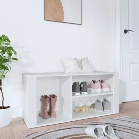 White plywood shoe cabinet 100x35x45 cm by vidaXL, Shoe racks and shoe organizers - Ref: Foro24-816920, Price: 38,49 €, Disco...