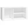 Weißer Schuhschrank aus Sperrholz, 100 x 35 x 45 cm von vidaXL, Schuhregale und Schuhorganisatoren - Ref: Foro24-816920, Prei...
