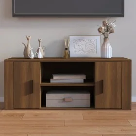 TV-Schrank aus braunem Eichensperrholz, 100 x 35 x 40 cm von vidaXL, TV-Möbel - Ref: Foro24-823098, Preis: 66,34 €, Rabatt: %