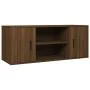 Oak brown plywood TV cabinet 100x35x40 cm by vidaXL, TV Furniture - Ref: Foro24-823098, Price: 66,34 €, Discount: %