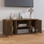 Oak brown plywood TV cabinet 100x35x40 cm by vidaXL, TV Furniture - Ref: Foro24-823098, Price: 66,34 €, Discount: %
