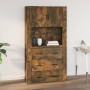Wandschrank aus geräuchertem Eichensperrholz, 80 x 33 x 80 cm von vidaXL, Sideboards - Ref: Foro24-816589, Preis: 62,19 €, Ra...
