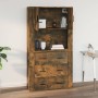 Wandschrank aus geräuchertem Eichensperrholz, 80 x 33 x 80 cm von vidaXL, Sideboards - Ref: Foro24-816589, Preis: 62,19 €, Ra...