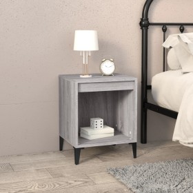 Sonoma gray bedside table 40x35x50 cm by vidaXL, Nightstands - Ref: Foro24-821886, Price: 29,74 €, Discount: %
