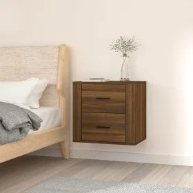 Wand-Nachttisch aus brauner Eiche, 50 x 36 x 47 cm von vidaXL, Schließfächer und Lagerschränke - Ref: Foro24-816863, Preis: 4...