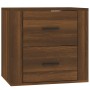 Wand-Nachttisch aus brauner Eiche, 50 x 36 x 47 cm von vidaXL, Schließfächer und Lagerschränke - Ref: Foro24-816863, Preis: 4...