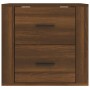 Wand-Nachttisch aus brauner Eiche, 50 x 36 x 47 cm von vidaXL, Schließfächer und Lagerschränke - Ref: Foro24-816863, Preis: 4...