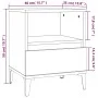 Two white bedside tables 40x35x50 cm by vidaXL, Closets and storage - Ref: Foro24-821811, Price: 93,35 €, Discount: %