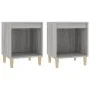Mesitas de noche 2 unidades gris Sonoma 40x35x50 cm de vidaXL, Mesitas de noche - Ref: Foro24-821871, Precio: 42,13 €, Descue...