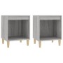 Nightstands 2 units gray Sonoma 40x35x50 cm by vidaXL, Nightstands - Ref: Foro24-821871, Price: 42,52 €, Discount: %