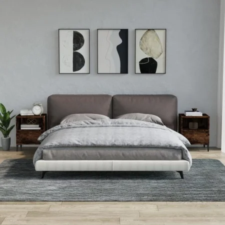 Mesitas de noche 2 unidades roble ahumado 40x35x50 cm de vidaXL, Armarios y almacenamiento - Ref: Foro24-821821, Precio: 53,8...