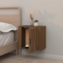 Wand-Nachttisch aus braunem Eichenholz, 50 x 30 x 47 cm von vidaXL, Nachttische - Ref: Foro24-816878, Preis: 36,28 €, Rabatt: %