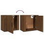 Wand-Nachttisch aus braunem Eichenholz, 50 x 30 x 47 cm von vidaXL, Nachttische - Ref: Foro24-816878, Preis: 36,28 €, Rabatt: %