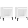 Nachttische 2 Einheiten weiß 40x35x50 cm von vidaXL, Nachttische - Ref: Foro24-821875, Preis: 47,99 €, Rabatt: %