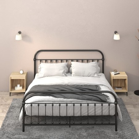 Mesitas de noche 2 unidades roble Sonoma 40x35x50 cm de vidaXL, Mesitas de noche - Ref: Foro24-821881, Precio: 47,11 €, Descu...