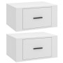 Wand-Nachttische 2 Stk. weiß 50x36x25 cm von vidaXL, Nachttische - Ref: Foro24-816841, Preis: 49,62 €, Rabatt: %