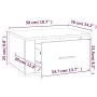 Wand-Nachttische 2 Stk. weiß 50x36x25 cm von vidaXL, Nachttische - Ref: Foro24-816841, Preis: 49,19 €, Rabatt: %