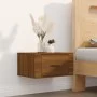 Mesitas de noche de pared 2 uds color roble marrón 50x36x25 cm de vidaXL, Mesitas de noche - Ref: Foro24-816855, Precio: 49,1...