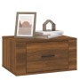 Wall-mounted bedside tables 2 units brown oak color 50x36x25 cm by vidaXL, Nightstands - Ref: Foro24-816855, Price: 55,18 €, ...
