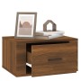 Wall-mounted bedside tables 2 units brown oak color 50x36x25 cm by vidaXL, Nightstands - Ref: Foro24-816855, Price: 55,18 €, ...