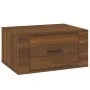 Mesitas de noche de pared 2 uds color roble marrón 50x36x25 cm de vidaXL, Mesitas de noche - Ref: Foro24-816855, Precio: 49,1...