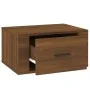 Mesitas de noche de pared 2 uds color roble marrón 50x36x25 cm de vidaXL, Mesitas de noche - Ref: Foro24-816855, Precio: 49,1...