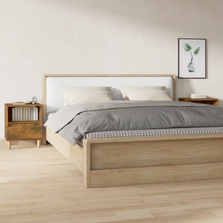 Nachttische 2 Einheiten geräucherte Eiche 40x35x50 cm von vidaXL, Nachttische - Ref: Foro24-821805, Preis: 70,36 €, Rabatt: %