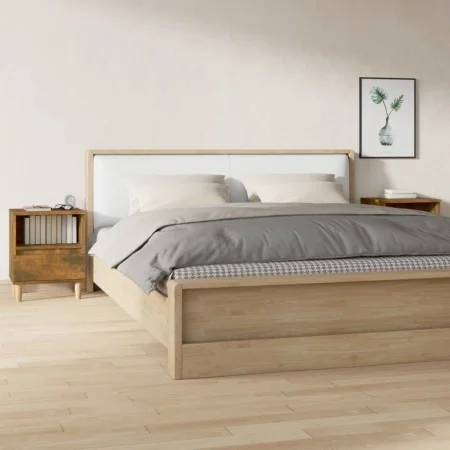 Two smoked oak bedside tables 40x35x50 cm by vidaXL, Nightstands - Ref: Foro24-821805, Price: 69,50 €, Discount: %