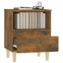 Two smoked oak bedside tables 40x35x50 cm by vidaXL, Nightstands - Ref: Foro24-821805, Price: 69,50 €, Discount: %